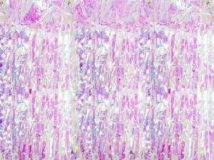 Kurtyna dekoracyjna lameta opalizująca 90 cm x 250 cm