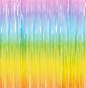 Kurtyna imprezowa kolorowa tęczowa 100 cm x 250 cm