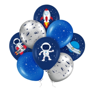Balony urodzinowe Kosmos 27 cm 12 cali 8 szt.