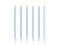 Świeczki urodzinowe długie niebieskie 12szt.
