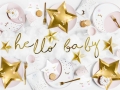 Baner Hello Baby złoty 70cm