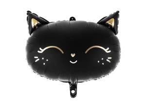 Balon foliowy czarny kotek 48 cm
