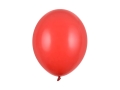 Balon czerwony pastelowy 27cm 1szt