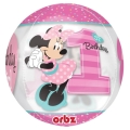 Balon foliowy na roczek Myszka Minnie różowy 40cm