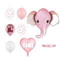 Bukiet z balonów słonik it's a girl różowy