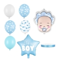 Bukiet z balonów bobas chłopiec błękitny