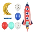Bukiet z balonów na urodziny rakieta