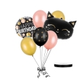 Bukiet z balonów na urodziny kotek czarny