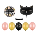 Bukiet z balonów na urodziny kotek czarny
