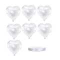 Bukiet z balonów serca białe