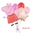 Bukiet z balonów na urodziny Świnka Peppa