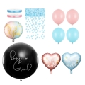 Bukiet z balonów na gender reveal dla chłopca
