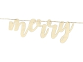 Drewniany baner Merry Christmas 87cm