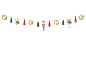 Girlanda papierowa Dziadek do orzechów 200 cm