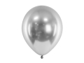 Balony srebrne chrom 27cm 50szt.