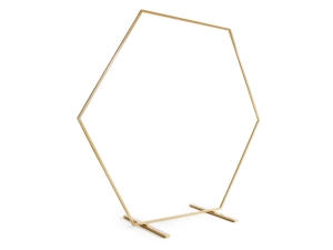Stojak na scianke z balonów - tło do zdjęć - metalowy hexagon 200 cm