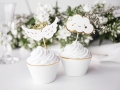 Dekoracje do muffinek na I Komunię - Chmurki i Skrzydła 6szt