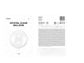 Balon foliowy kula orb transparentny 40cm