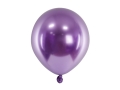 Balony fioletowe chromowane glossy 12 cm 5 cali 50 szt
