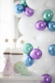 Balony zielone chromowane glossy 12 cm 5 cali 50 szt