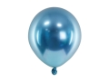 Balony niebieskie chromowane glossy 12 cm 5 cali 50 szt