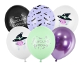 Balony na Halloween Czarownica 30cm 6szt