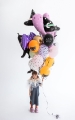 Balony na Halloween Czarownica 30cm 6szt