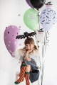 Balony na Halloween Czarownica 30cm 6szt