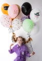 Balony na Halloween Czarownica 30cm 6szt