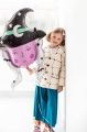 Balon foliowy czarownica na Halloween 101cm