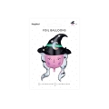 Balon foliowy czarownica na Halloween 101cm