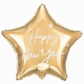 Balon foliowy gwiazda Happy New Year złoty 45cm
