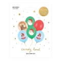 Balony Mikołaj 30cm 6szt