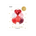 Balony na walentynki Be mine valentine zestaw 6 sztuk