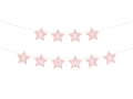 Baner baby shower jasny różowy 290 cm