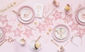 Baner baby shower jasny różowy 290 cm