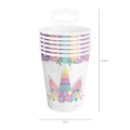 Kubeczki papierowe jednorożec 220 ml 6 szt