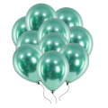 Balony zielone chromowane glossy 30 cm 50 szt