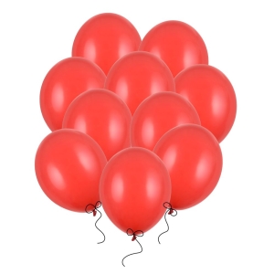 Balony czerwone pastelowe 23 cm 10 cali 100 szt PartyDeco