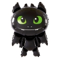 Balon foliowy Czarny Smok 86 × 56 cm na Halloween