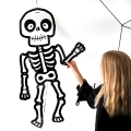 Wiszący szkielet na Halloween 85 cm