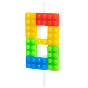 Świeczka cyfra 8 klocki