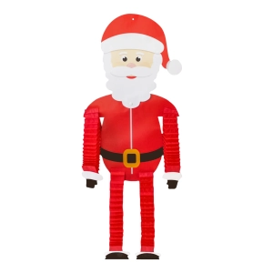 Świąteczna dekoracja papierowy Mikołaj 121 cm