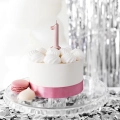 Świeczka urodzinowa cyfra 1 różowe złoto