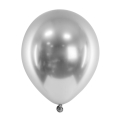 Balony srebrne chromowane glossy 46 cm 5 szt