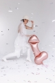 Balon foliowy penis na wieczór panieński 88 cm duży na hel