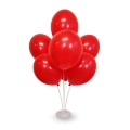 Balony czerwone pastelowe 27 cm 12 cali 100 szt