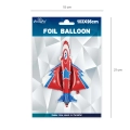 Balon foliowy samolot odrzutowy 103 cm