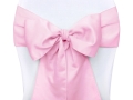Szarfy na krzesła jasnoróżowe 10szt.