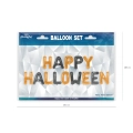 Balony HALLOWEEN napis czarno pomarańczowy 230 cm